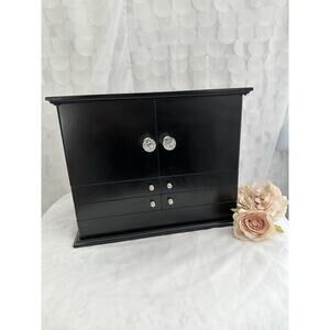 Lori Greiner Black Clever & Unique Creations Deluxe Jewelry Organizer Case
